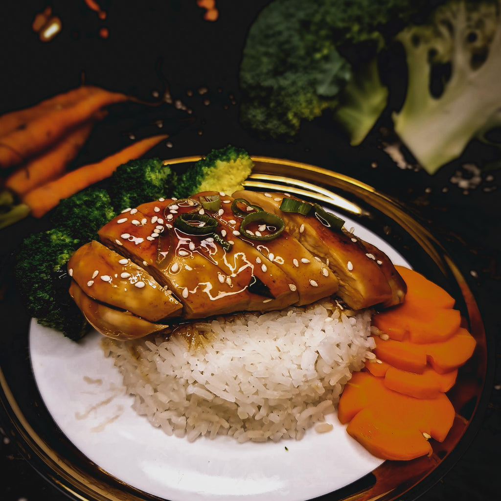 Honey Soy Chicken with Broccoli &  Rice
