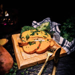 Salmon and Roasted pumpkin with garlic honey butter sauce (400g)