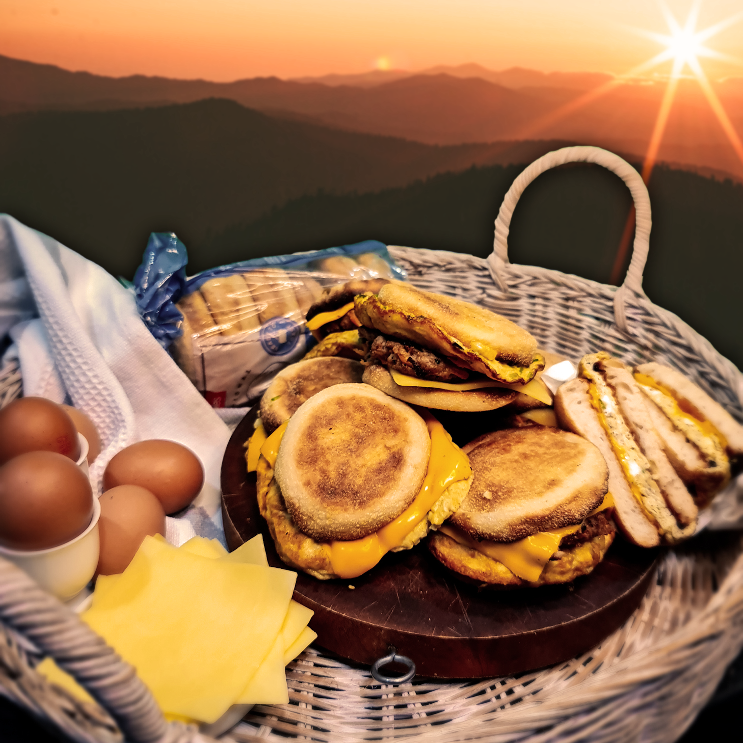 Egg & cheese breakfast muffin (2x)