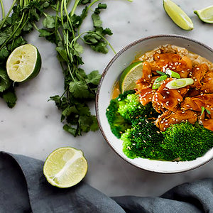 Honey Soy Chicken with Broccoli &  Rice